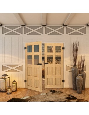 Ganzglastür - Country Sonoma Eiche Model 62-modernes Zuhause