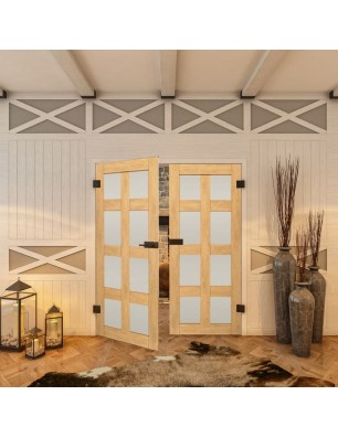 Ganzglastür - Country Sonoma Eiche Model 64-modernes Zuhause