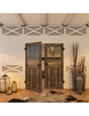 Ganzglastür - Country Altholz Astig Model 21