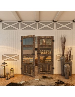 Ganzglastür - Country Altholz Astig Model 33