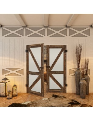 Ganzglastür - Country Altholz Astig Model 44