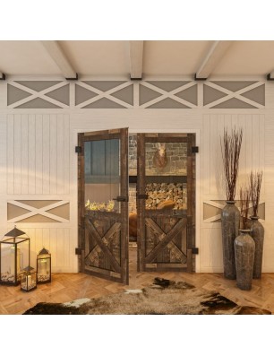 Ganzglastür - Country Altholz Astig Model 51