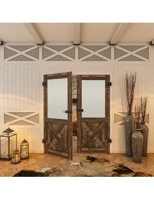 Ganzglastür - Country Altholz Astig Model 53