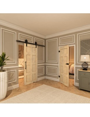 Ganzglastür - Country Astkiefer Model 60 - modernes Zuhause