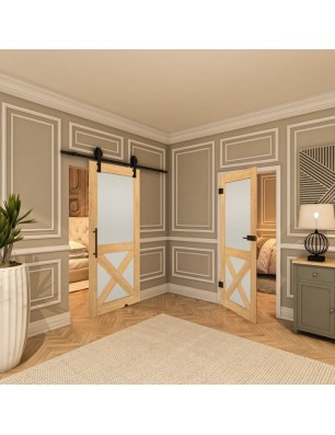 Ganzglastür - Country Sonoma Eiche Model 53-modernes Zuhause