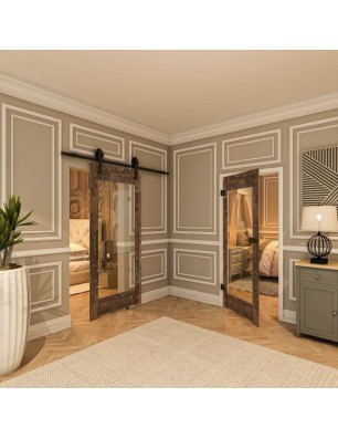 Ganzglastür - Country Altholz Astig Model 11