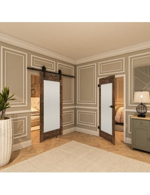 Ganzglastür - Country Altholz Astig Model 13