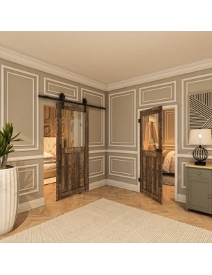 Ganzglastür - Country Altholz Astig Model 21