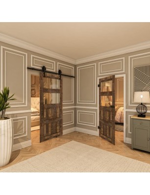 Ganzglastür - Country Altholz Astig Model 32