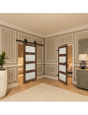 Ganzglastür - Country Altholz Astig Model 38