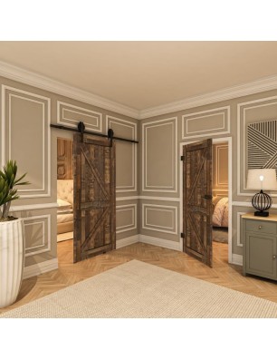 Ganzglastür - Country Altholz Astig Model 40