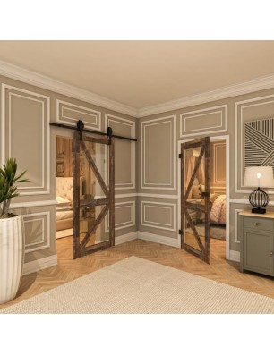 Ganzglastür - Country Altholz Astig Model 42