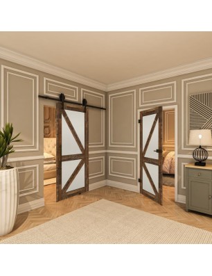 Ganzglastür - Country Altholz Astig Model 44