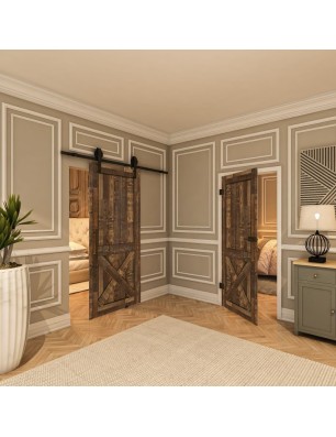 Ganzglastür - Country Altholz Astig Model 50