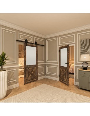 Ganzglastür - Country Altholz Astig Model 53