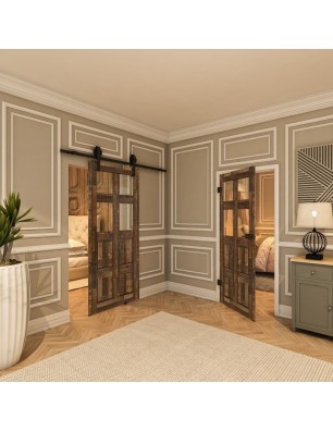 Ganzglastür - Country Altholz Astig Model 62