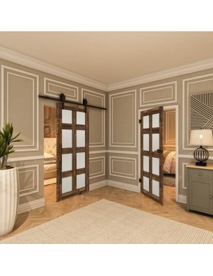 Ganzglastür - Country Altholz Astig Model 66