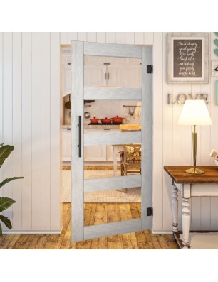 Pendeltür - Country Weiss Rustikal Model 31-modernes Zuhause