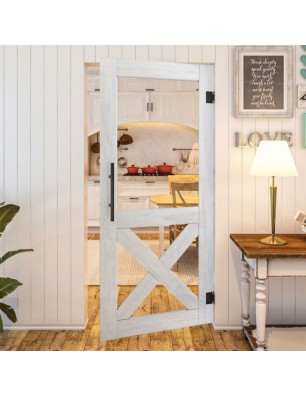 Pendeltür - Country Weiss Rustikal Model 51-modernes Zuhause