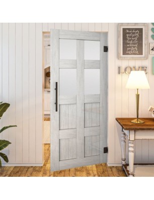 Pendeltür - Country Weiss Rustikal Model 65-modernes Zuhause