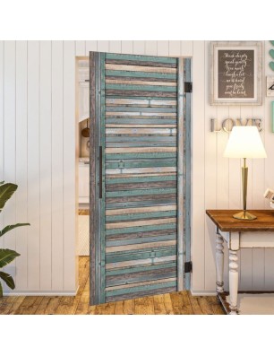 Pendeltür - Country Bunt geplankt Model 10-modernes Zuhause