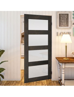 Pendeltür - Country Schwarz gebeizt Model 35