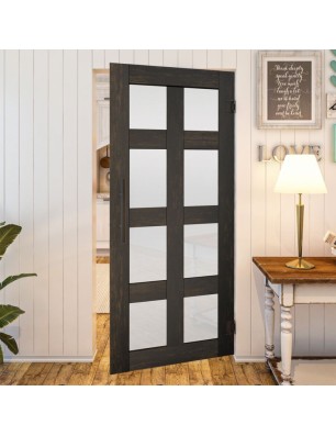 Pendeltür - Country Schwarz gebeizt Model 64