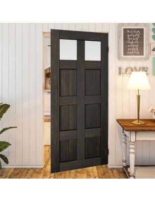 Pendeltür - Country Schwarz gebeizt Model 66