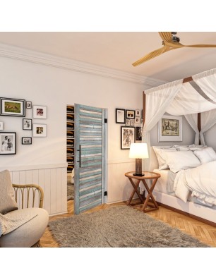 Pendeltür - Country Bunt geplankt Model 10-modernes Zuhause