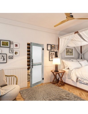 Pendeltür - Country Bunt geplankt Model 23-modernes Zuhause