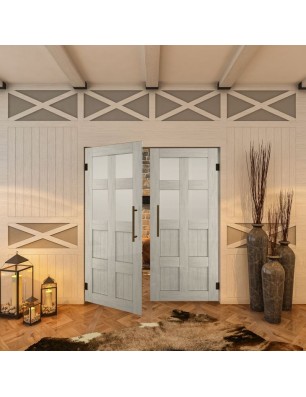 Pendeltür - Country Weiss Rustikal Model 65-modernes Zuhause