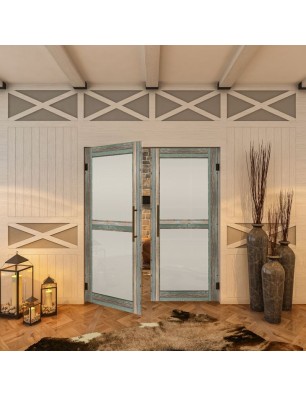 Pendeltür - Country Bunt geplankt Model 23-modernes Zuhause