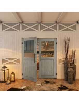 Pendeltür - Country Graueiche Model 22 - modernes Zuhause