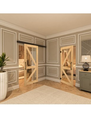 Pendeltür - Country Sonoma Eiche Model 41 - modernes Zuhause