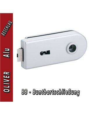 Glastürbeschlag OLIVER - Aluminium