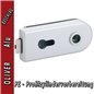 Glastürbeschlag OLIVER SET - Aluminium Glastürbeschlag OLIVER SET - Aluminium