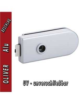 Glastürbeschlag OLIVER - Aluminium