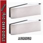 Glastürbeschlag OLIVER SET - Aluminium Glastürbeschlag OLIVER SET - Aluminium