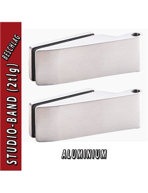 Glastürbeschlag OLIVER - Aluminium