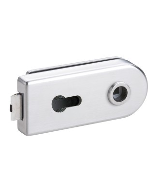 Glastürbeschlag OLIVER - Edelstahlfarbig