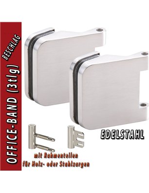 Glastürbeschlag OLIVER - Edelstahl