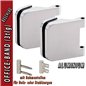 Glastürbeschlag OLIVER SET - Aluminium Glastürbeschlag OLIVER SET - Aluminium