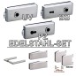 Glastürbeschlag DANIEL SET - Edelstahl Glastürbeschlag DANIEL SET - Edelstahl