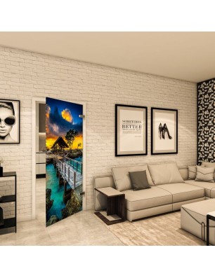 Ganzglastür - Fotoprint Model 185 für ein modernes Zuhause