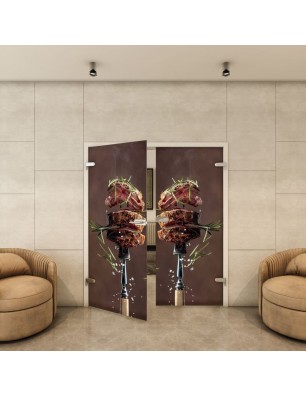 Ganzglastür - Fotoprint Model 114 für ein modernes Zuhause