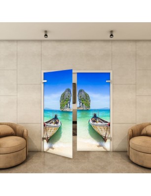 Ganzglastür - Fotoprint Model 120 für ein modernes Zuhause