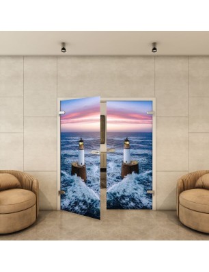 Ganzglastür - Fotoprint Model 124 für ein modernes Zuhause