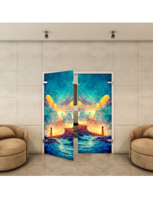 Ganzglastür - Fotoprint Model 131 für ein modernes Zuhause