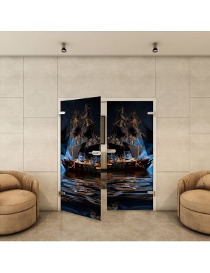 Ganzglastür - Fotoprint Model 134 für ein modernes Zuhause