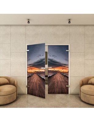 Ganzglastür - Fotoprint Model 141 für ein modernes Zuhause